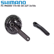 Shimano Deore M6000จานหน้า170 40-30-22T 3x1 0S 40-30-22T จานหน้าฮอลโลวเท็ค II จักรยานจักรยาน MTB สำห