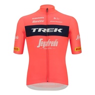2022 TREK &amp; Santini เสื้อเจอร์ซี่ปั่นจักรยานเกรด AAA 2สีแห้งเร็วระดับมืออาชีพเสื้อแข่ง