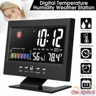 PIN Clock Radio, Alarm Clock With Large Color Voice Controlled Touch Screen, USB Cable, Humidity Test, 5-in-1