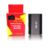แบตเตอรี่กล้อง 2 ก้อน + แท่นชาร์จ Canon LP E6 Li-ion Battery LP-E6 LPE6 2650mAh สำหรับ EOS R R5 R5C