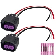 2Pcs PT-E85-2 Premium Quality Fuel Sensor Connector Pigtail Harness for GM E85 Flex Fuel Vehicles - 