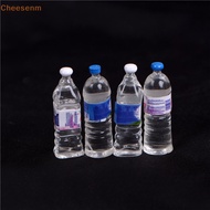 Cheesenm 4Pcs Dollhouse Miniature Bottled Mineral Water 1/6 1/12 Scale Model Home Decor SG