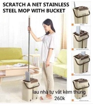 SMART MOP SET - Self-wringing mop with wringer