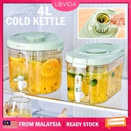 LOVIDA 4L Beverage Dispenser Cold Drink Fruit Tea BPA FREE wt Filter Water Bucket Kettle Container Cerek Jag 饮料桶