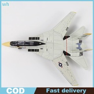 wh 1:72 Scale F-14 Tomcat Fighter Jet Model - White & Black ABS Plastic, 10.24inch Length ph
