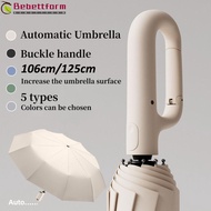 BEBETTFORM 106/125CM Ring Buckle Umbrella, Rain Portable Automatic Umbrella,  Anti-Ultraviolet Large