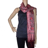 Syal Scraft Batik Sutra Viscos Warna Pastel