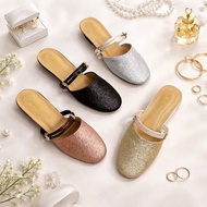 Yellow Heidi Sandals 3Cm Glitter Anti-Slip Heels Luxury Slip-On Sandals