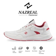 NAZ AINSLEY - Sepatu Sneakers Pria NAZ Casual Putih Sepatu Running