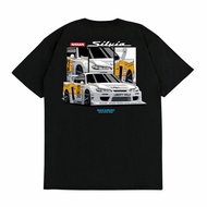 Reviv F169 Kaus-T Sakazuki T-Shirt Baju Kereta NISSAN SILVIA S15 LBWK LIBERTY WALK 2022 V4 Siri Auto