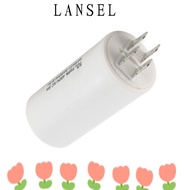 LANSEL1 Motor Running Capacitor, Reliable 450V AC CBB60 Run Capacitor, Durable 10uf Double Insert Ca