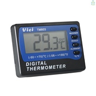 Vici Value In Out Fahrenheit Degree LCD Meter FLP Digital Temperature Max Probe Mini Thermometer Display with Fridge Freezer Min Celsius