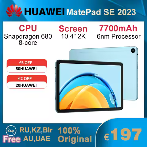 2023 WiFi/LTE HUAWEI MatePad SE 10.4 Inch 2K Tablet 6GB/8GB 128GB CPU Snapdragon 680 HarmonyOS 3 770