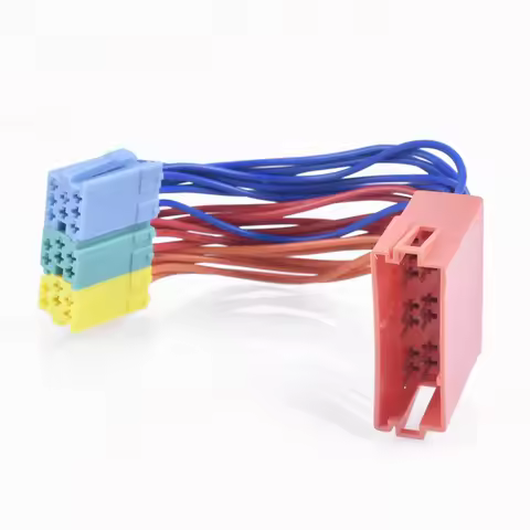 Mini ISO 20Pin Plug Extension CD Harness Cable Adapter For VW Passat B5 POLO Bora Jetta for Audi A3 
