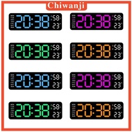 [Chiwanji] Digital Wall Clock Wall Clock Brightness Adjustable LED Wall Clock