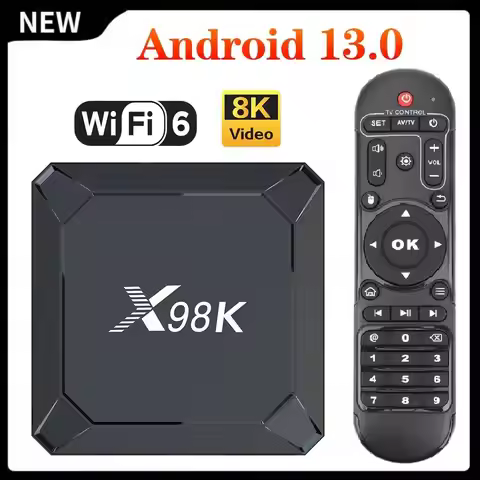 Rockchip RK3528 X98K TV Box Android 13 Media Player Quad Core 8K Video 4K@60fps H.265 Wifi6 X98 Set 