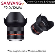 Samyang 12mm F2.0 MF Ultra Wide Lens for Sony E-MOUNT