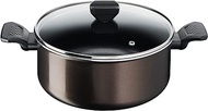 Tefal Easy Cook &amp; Clean B5544602 Saucepan 24 cm (4.7 L) + Lid for All Hobs Except Induction