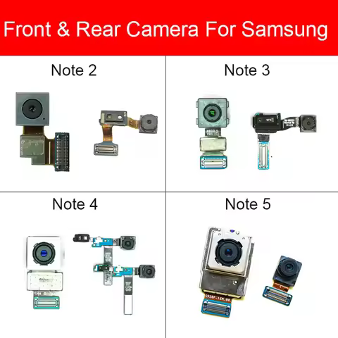 Front Rear Camera For Samsung Galaxy Note 2 3 4 5 N7100/N900/N9005/N910C/N910F/N920 Small Facing Mai