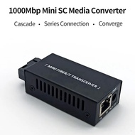 2 PCS Gigabit 100/1000M A/B SC Ethernet Fiber Switch Media Converter Rj45 Optic Transceiver 20KM Fib