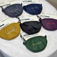 mont·bell日系戶外輕量格紋尼龍防水拉鍊零錢包迷你耳機鑰匙卡包小掛包