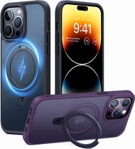 TORRAS Magnetic Case for iPhone 14 Pro Case with Stand Compatible with Magsafe Sturdy Hidden Kicksta