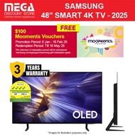 SAMSUNG QA48S90FAEXXS 43" OLED 4K S90F SMART TV | Free $100 Mooments Redeem Samsung by 16 May 26