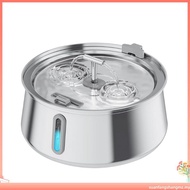 7L And 3L Large Capacity Stainless Steel Pet Cat Water Fountain Dog Pet Automatic Feeder With Window