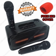 SDRD ST-2028 ST2028 Dual Wireless Microphone Portable Bluetooth LED ST 2028 Speaker Mobile Wireless Karaoke Family KTV