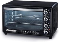 PowerPac Electric Oven W/Convection &amp; Light,45L,(PPT45) BLACK