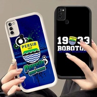 DJ-38 PERSIB Silicone Casing black and white for Infinix Tecno Smart Spark POP 40 ram2 GO 9 2025 1S 