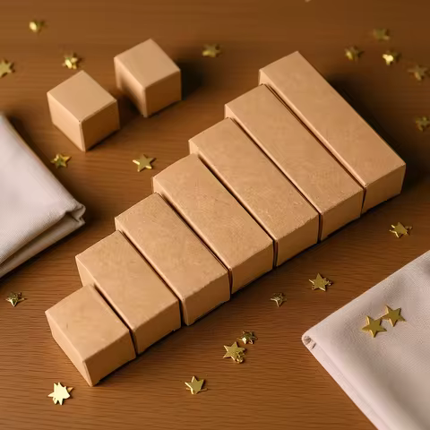 Boxes Kraft Gift 50pcs Kraft Gift Carboard Packaging boxes Mini Essential Oil Packaging Box Hardware