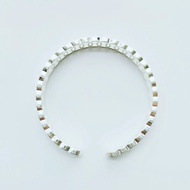 s9999纯足银手镯女年轻款时尚学生简约个开口银镯子S9999 Pure Foot Silver Bracelet Women's Young20260426