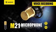 ไมค์อัดเสียง Nubwo M21 Microphone Condenser (สีดำ) + ชุดขาตั้ง (ฺBM800)