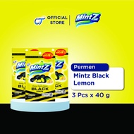 Mintz Permen Black Rasa Lemon 40 Gram - [3 Pack]