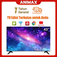 ANIMAX TV  Smart TV Android 43 inch HD Ready Smart TV Televisi Murah-Google/YouTube - WiFi