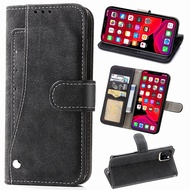 [Woo Fashion Case] เคสโทรศัพท์กระเป๋าสตางค์หนังแบบพับสุดหรูสำหรับ iPhone 11 Pro Max XR X XS 6S 7 8 Plus 10เคสกันกระแทกพร้อมกระเป๋าบัตร