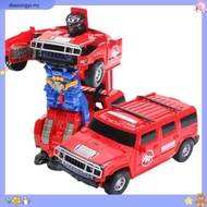 Auto Transformation Robot Toy Car Electronic Rotating Police Car Toy Light Musical Deformed Car Toys
