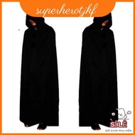 Halloween Costume Cloak - Grim Reaper, Vampire, Witch Characters for Adults and Children, with Hood