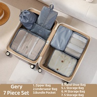 🔥SG stock🔥4pcs Set Travel Storage Bag Compression Luggage Storage Bag/Compression packing cube/Packi