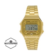 [Watchspree] Casio Standard Digital Gold Stainless Steel Strap Watch A168WG-9W