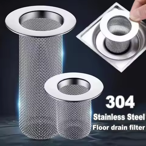 Floor Drain Filter Hair Catcher Stainless Steel Shower Sink Strainer Kitchen Bathroom Bathtub Sink D