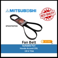 100% Original High Quality Fan Belt Honda Accord CR1 CR-V TOA Spare Part 6PK2075EPDM