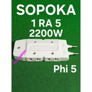 Sopoka Q5 Q5T split 5 electrical connector (1 to 5) - Sopoka split 5 connector, split 5 connector, p