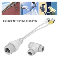 CCTV IP Camera POE Splitter 2 in 1 network cabling connector via One Network Cable for IP Cctv camer