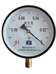 YZ150 Vacuum Pressure Gauge-0.1-0mpa Vacuum Gauge Negative Pressure Gauge Accuracy Level 1.6 Hangzho