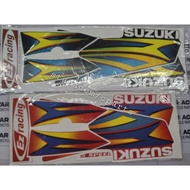 SUZUKI GP125/X4 STICKER ASSY RED/BLACK EZ RACING BRAND