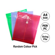Kidario String Folder (KB-118A) / A4 String Envelope File / A4 File Tali / A4 Doucment Folder