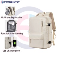 EvoQuest 40L Travel backpack Expandable Waterproof Large capacity college student bag OutdoorLuggage