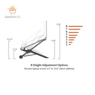 LionCart SG Nexstand K2 Laptop Stand foldable portable height adjustable promote healthy